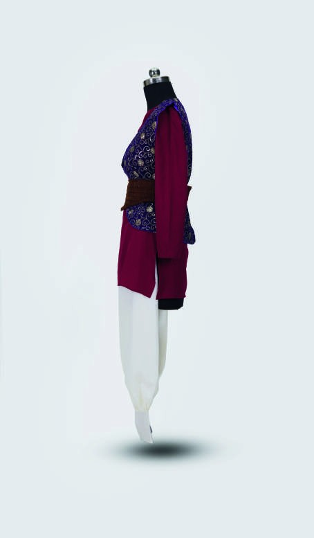 Wine Churidar Kurta — Classical Dance Costumes by Design My Dress Bharat