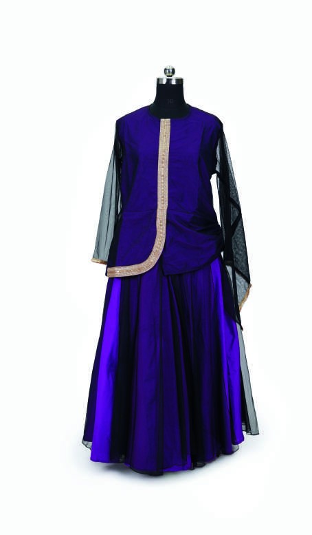 Purple Regal Gown — Contemporary Fusion Costumes by Design My Dress Bharat
