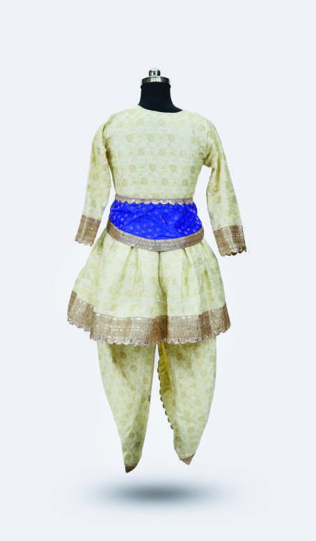 Zari Border Kurta Set — Classical Dance Costumes by Design My Dress Bharat