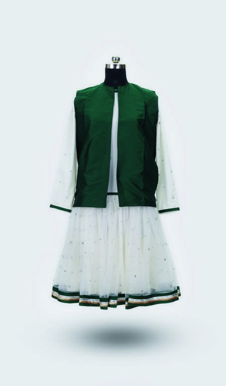 Forest Green Jacket Set — Character Costume by Design My Dress Bharat